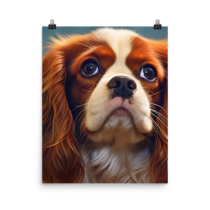 Cavalier King Charles Spaniel Photo paper poster - PosterfyAI.com