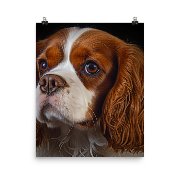 Cavalier King Charles Spaniel Photo paper poster - PosterfyAI.com