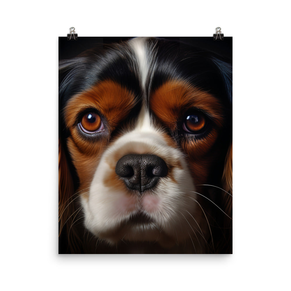 Cavalier King Charles Spaniel Photo paper poster - PosterfyAI.com