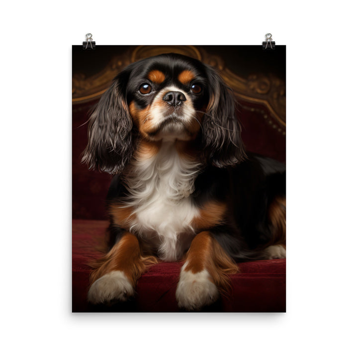 Cavalier King Charles Spaniel Photo paper poster - PosterfyAI.com