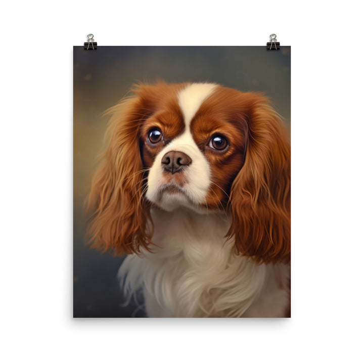 Cavalier King Charles Spaniel Photo paper poster - PosterfyAI.com