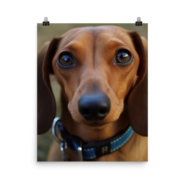 A Day in the Life of a Dachshund Photo paper poster - PosterfyAI.com
