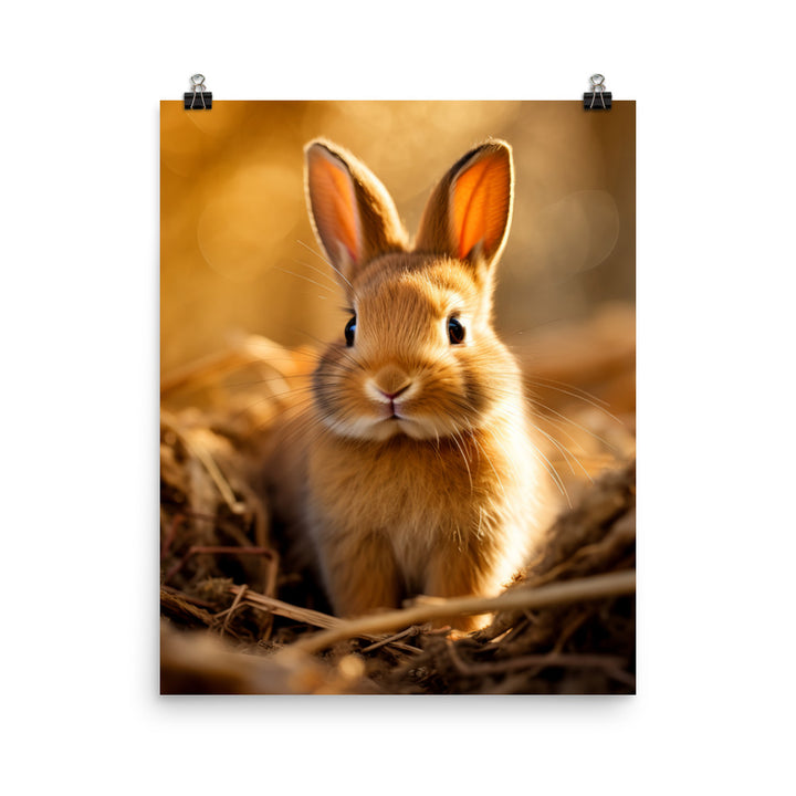 Cute Cinnamon Bundle of Joy Photo paper poster - PosterfyAI.com