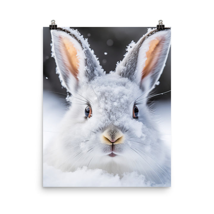 Florida White Bunny Photo paper poster - PosterfyAI.com
