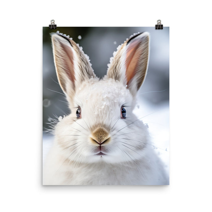 Florida White Bunny Photo paper poster - PosterfyAI.com