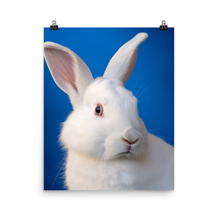 Florida White Bunny Photo paper poster - PosterfyAI.com