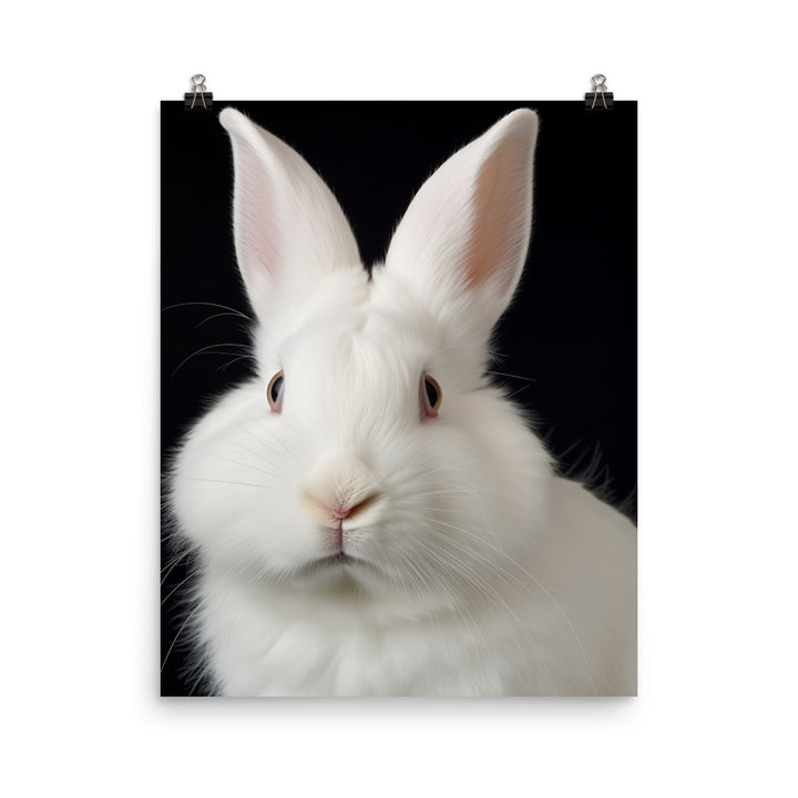 Florida White Bunny Photo paper poster - PosterfyAI.com