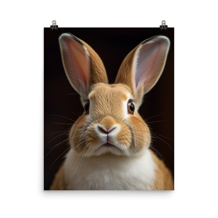 Mini Rex Bunny Photo paper poster - PosterfyAI.com