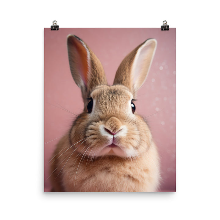 Mini Rex Bunny Photo paper poster - PosterfyAI.com
