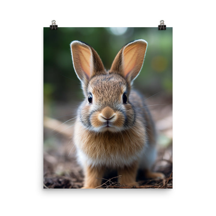 Adorable Rhinelander Bunny Photo paper poster - PosterfyAI.com