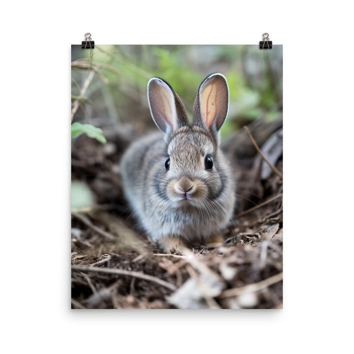 Adorable Rhinelander Bunny Photo paper poster - PosterfyAI.com