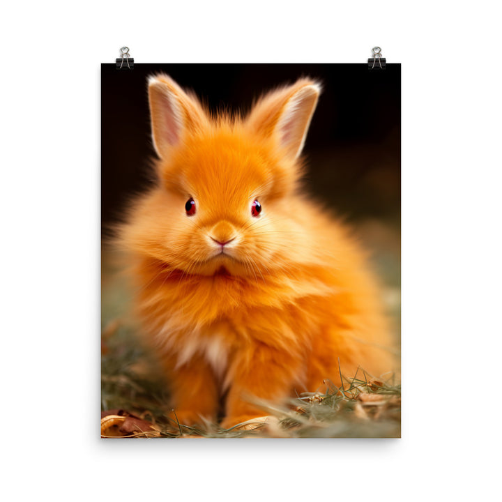Adorable Thrianta Bunny Photo paper poster - PosterfyAI.com