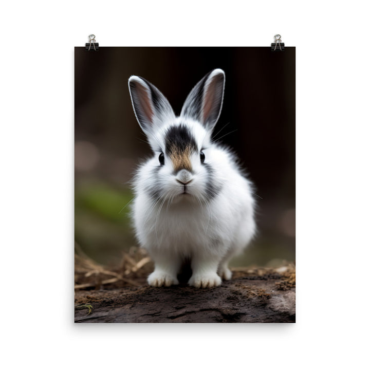 Dwarf Hotot Bunny Photo paper poster - PosterfyAI.com