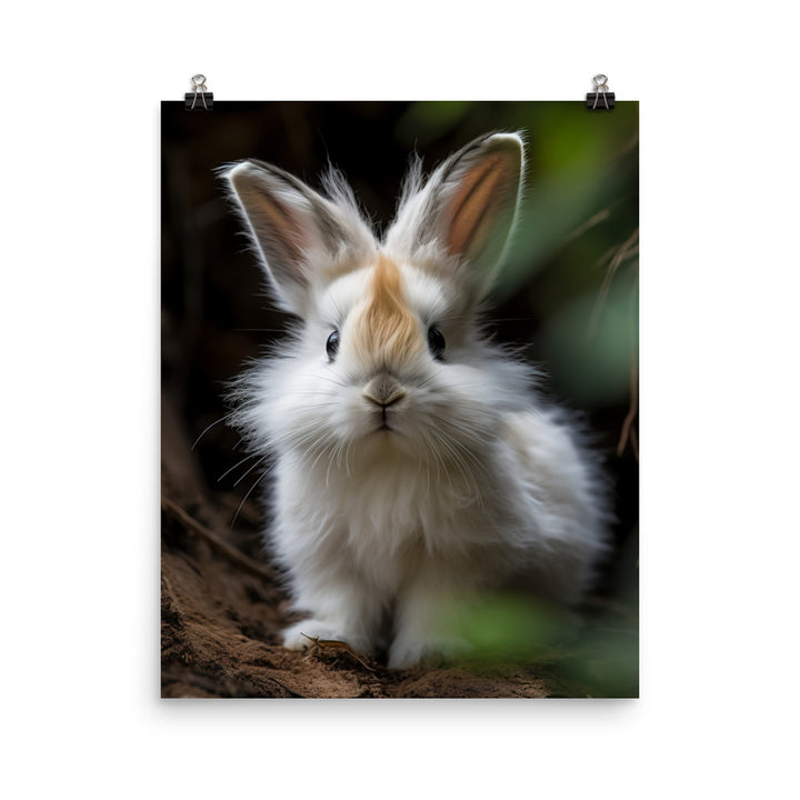 Lionhead Bunny Photo paper poster - PosterfyAI.com