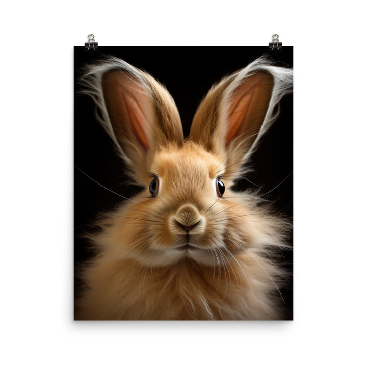Charming Lionhead Bunny Photo paper poster - PosterfyAI.com