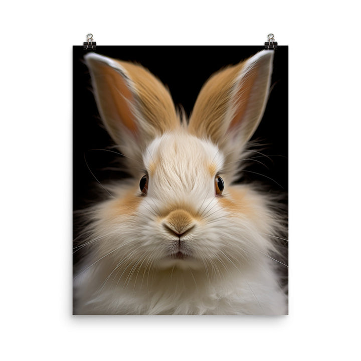Charming Lionhead Bunny Photo paper poster - PosterfyAI.com