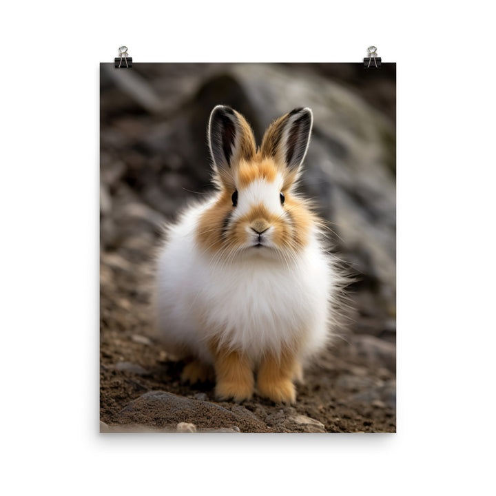 Adorable Himalayan Bunny Photo paper poster - PosterfyAI.com