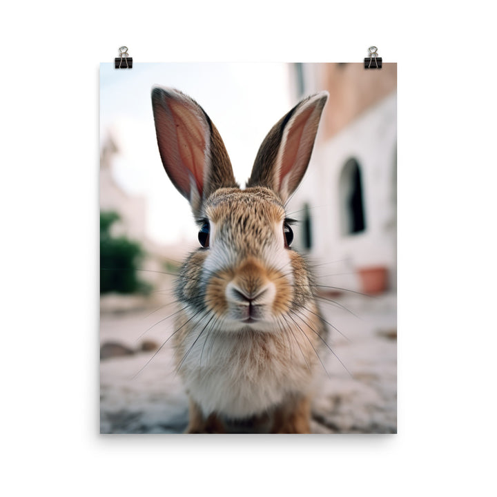 Charming Havana Bunny Photo paper poster - PosterfyAI.com