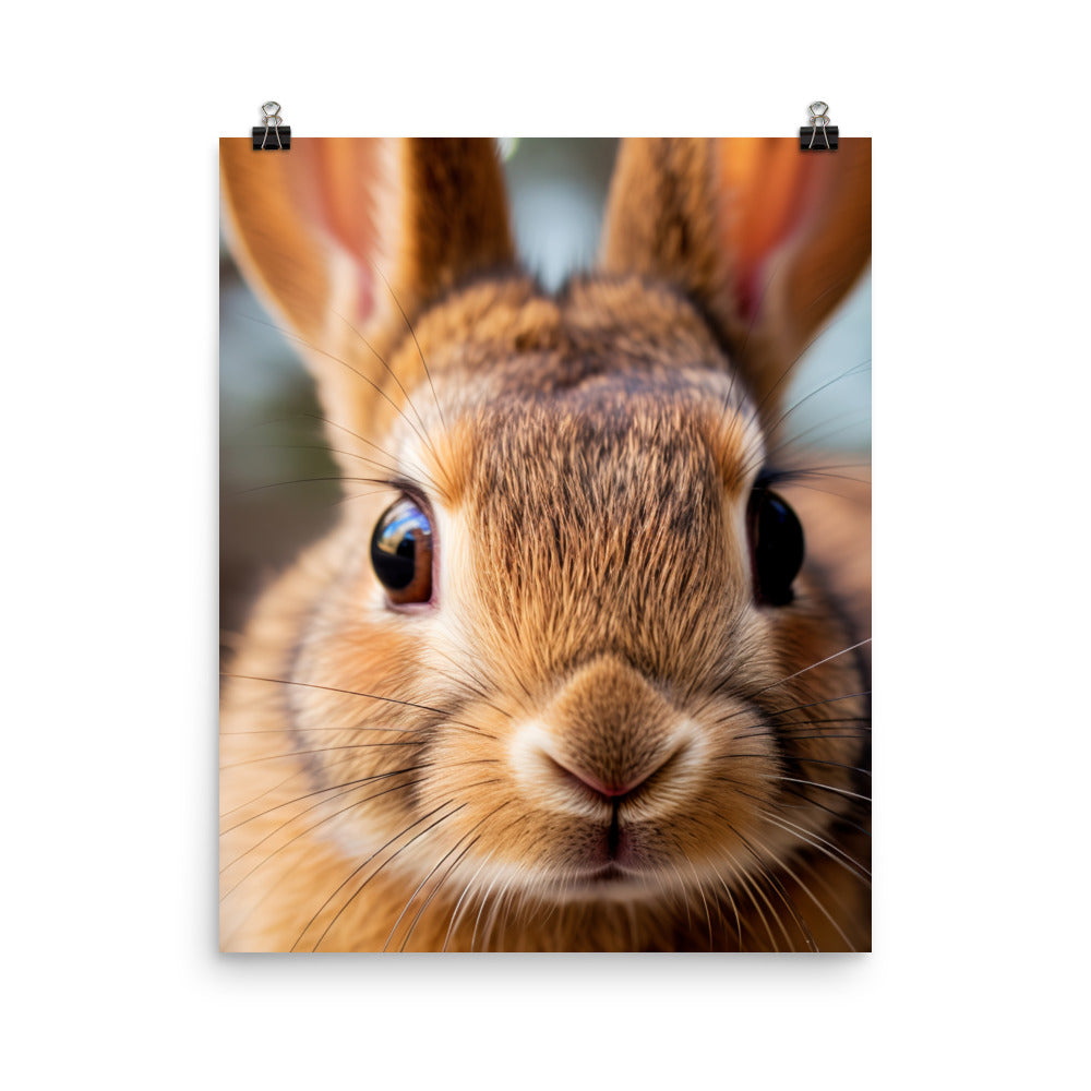 Charming Havana Bunny Photo paper poster - PosterfyAI.com