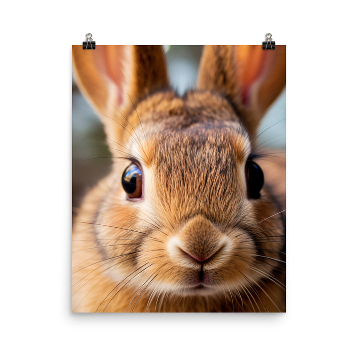 Charming Havana Bunny Photo paper poster - PosterfyAI.com
