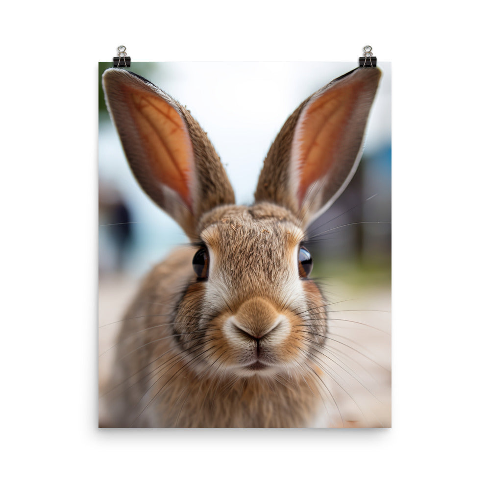 Charming Havana Bunny Photo paper poster - PosterfyAI.com