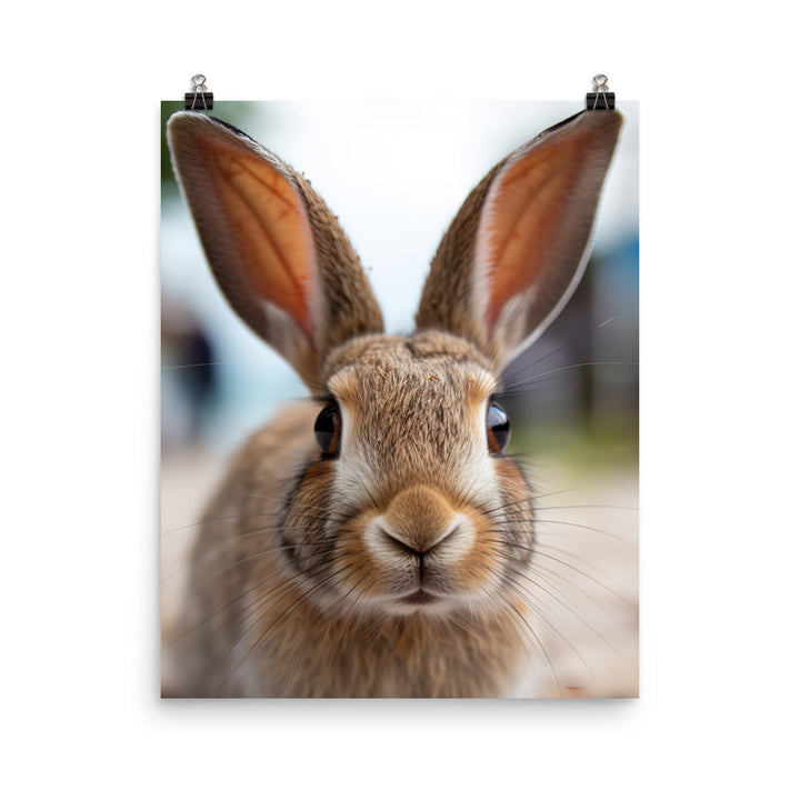 Charming Havana Bunny Photo paper poster - PosterfyAI.com