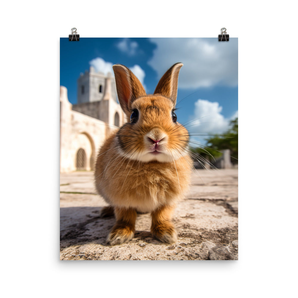 Adorable Havana Bunny Photo paper poster - PosterfyAI.com