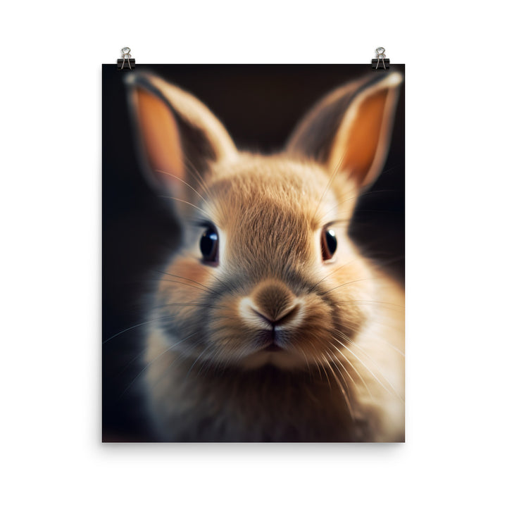 Adorable Dutch Bunny Photo paper poster - PosterfyAI.com
