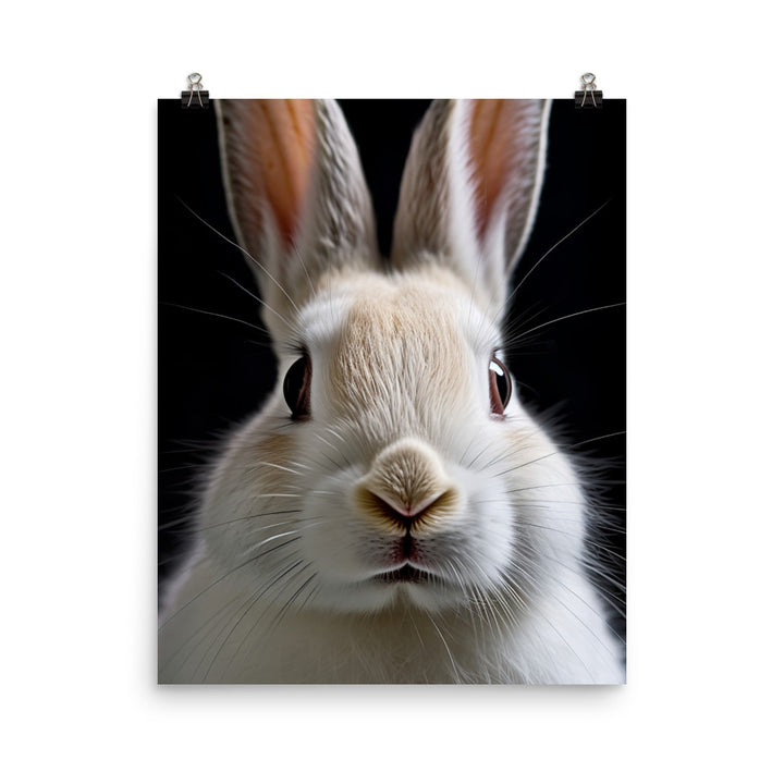 Charming Californian Bunny Photo paper poster - PosterfyAI.com