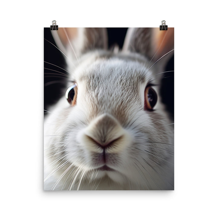 Charming Californian Bunny Photo paper poster - PosterfyAI.com