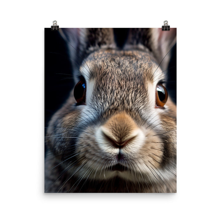 Charming Californian Bunny Photo paper poster - PosterfyAI.com