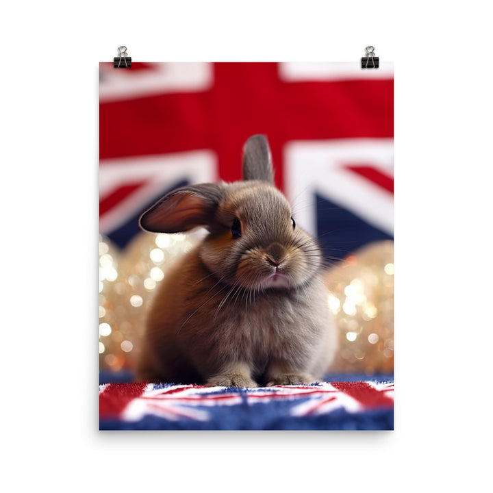 Adorable Britannia Petite Bunny Photo paper poster - PosterfyAI.com