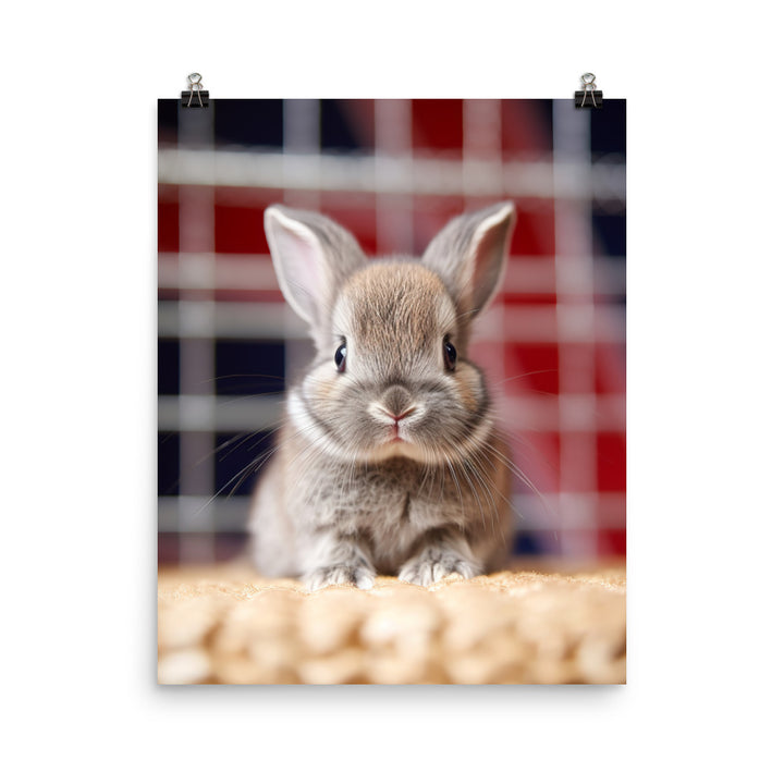 Adorable Britannia Petite Bunny Photo paper poster - PosterfyAI.com