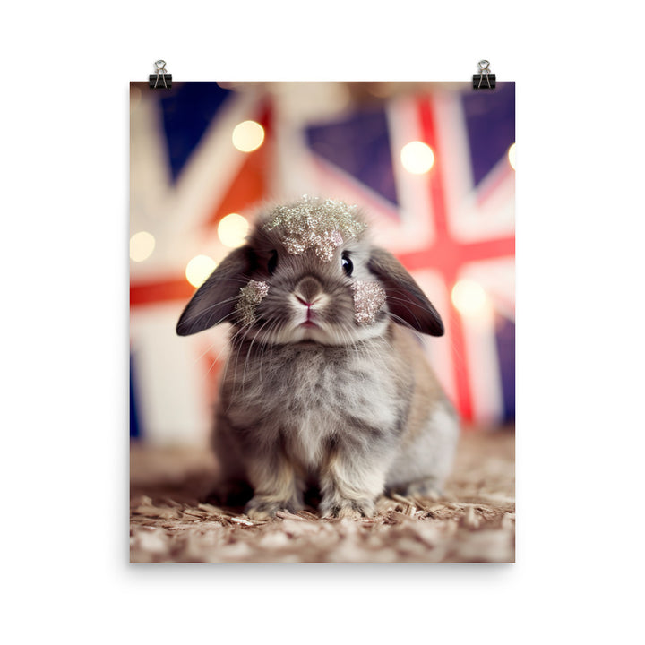 Adorable Britannia Petite Bunny Photo paper poster - PosterfyAI.com