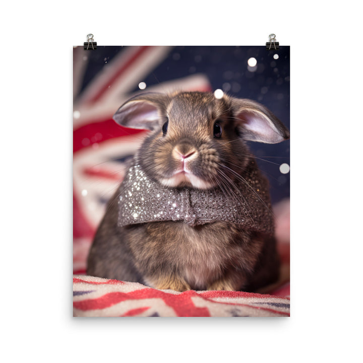 Adorable Britannia Petite Bunny Photo paper poster - PosterfyAI.com