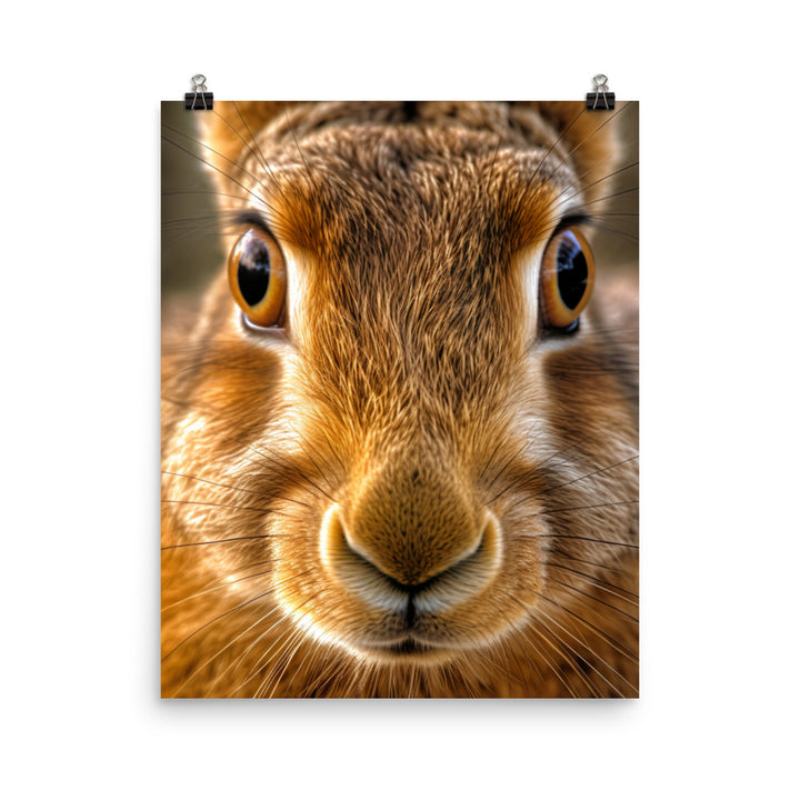 Charming Belgian Hare Photo paper poster - PosterfyAI.com