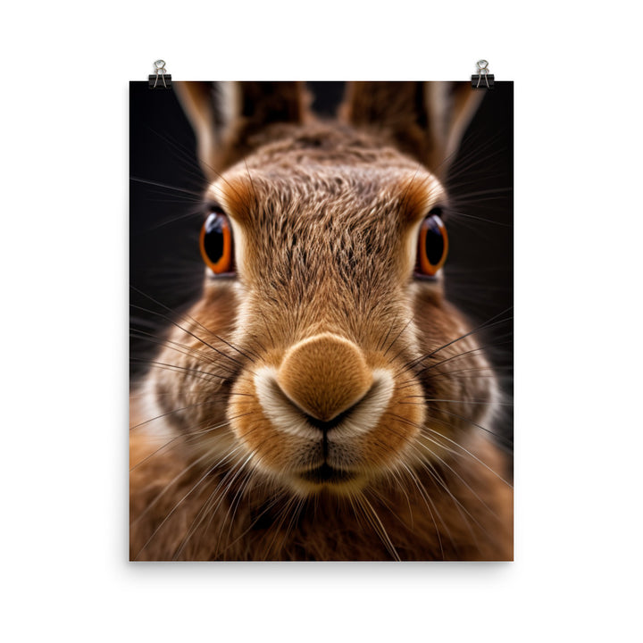 Charming Belgian Hare Photo paper poster - PosterfyAI.com