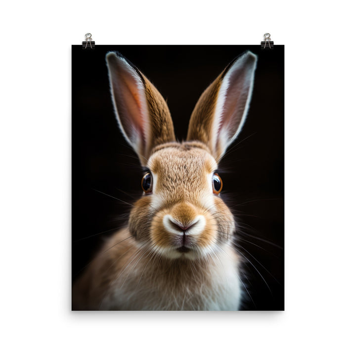 Adorable Belgian Hare Photo paper poster - PosterfyAI.com