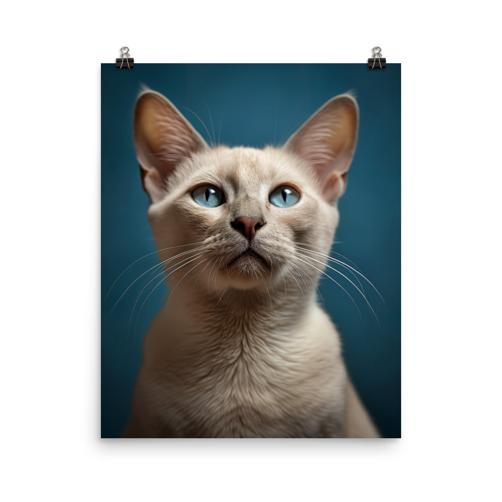 Charm of Tonkinese Kitten Photo paper poster - PosterfyAI.com