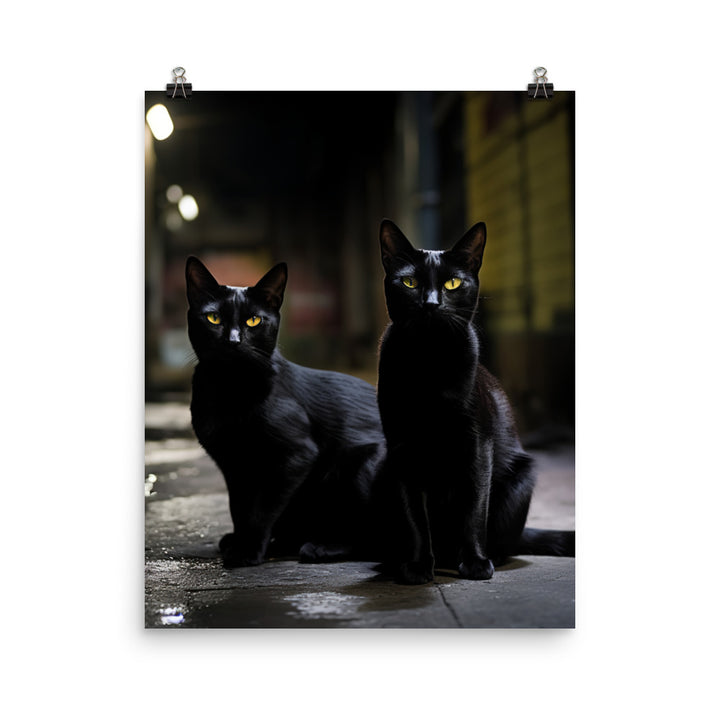Elegance of Bombay Cat Photo paper poster - PosterfyAI.com
