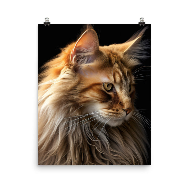 Norwegian Forest Cat Photo paper poster - PosterfyAI.com