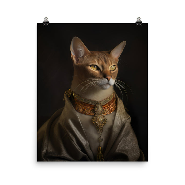 Abyssinian Cat Photo paper poster - PosterfyAI.com