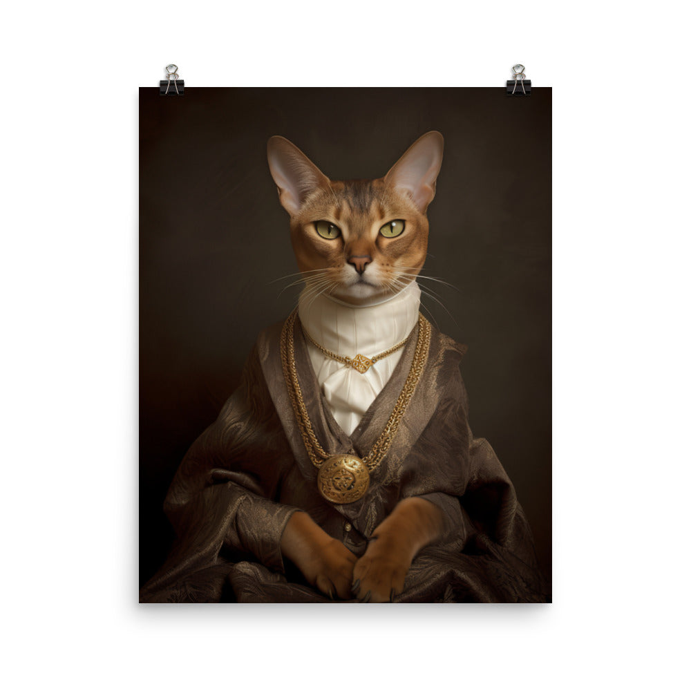 Abyssinian Cat Photo paper poster - PosterfyAI.com