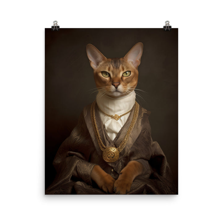 Abyssinian Cat Photo paper poster - PosterfyAI.com