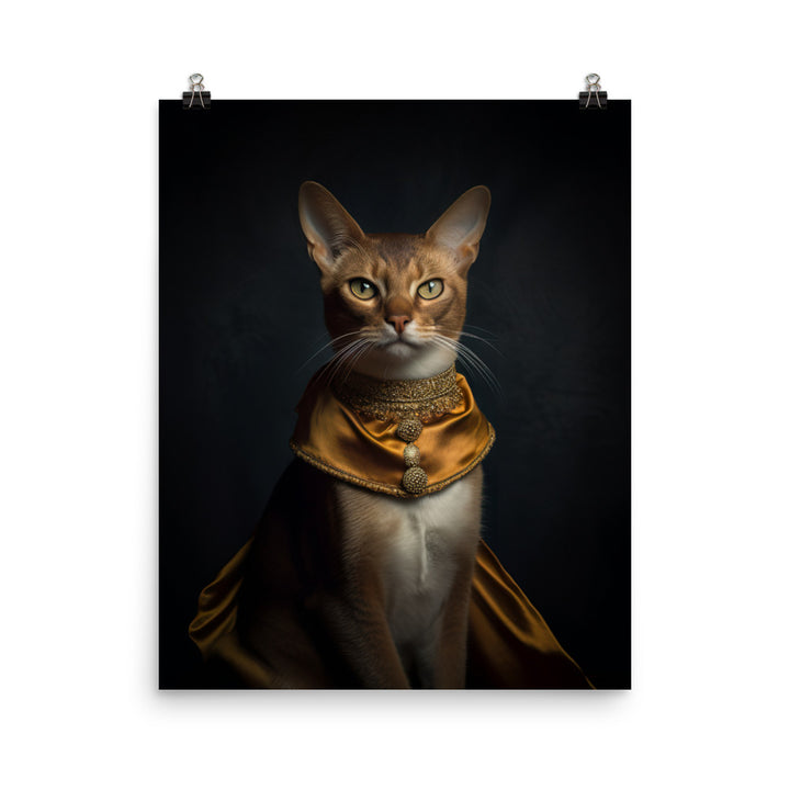 Abyssinian Cat Photo paper poster - PosterfyAI.com