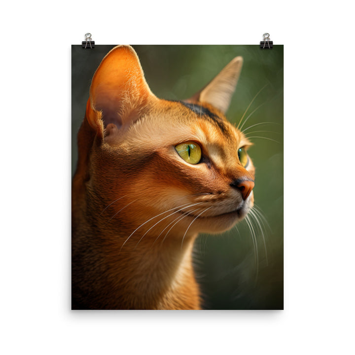 Abyssinian Cat Photo paper poster - PosterfyAI.com