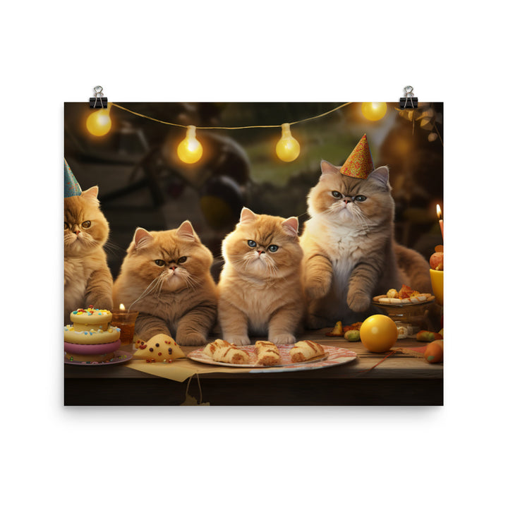 Exotic Shorthair Photo paper poster - PosterfyAI.com
