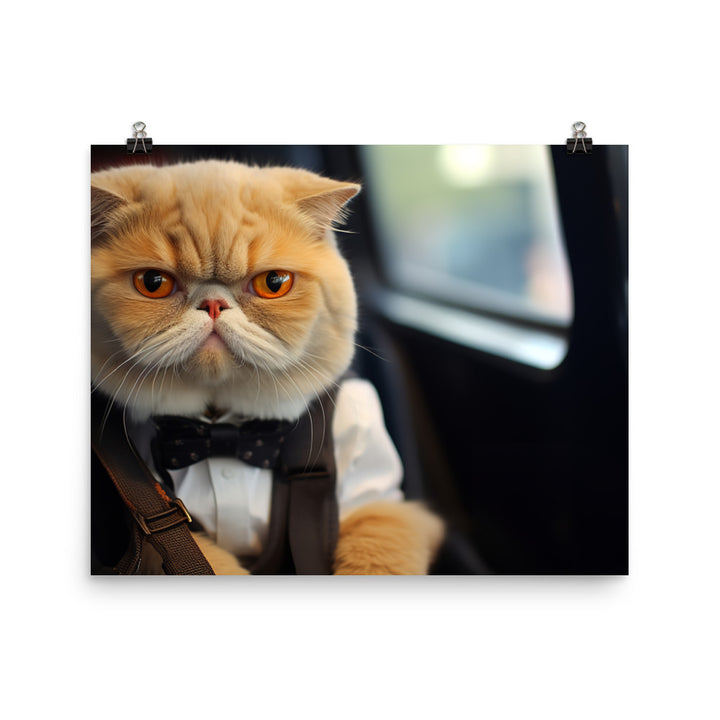 Exotic Shorthair Transit Operator Photo paper poster - PosterfyAI.com