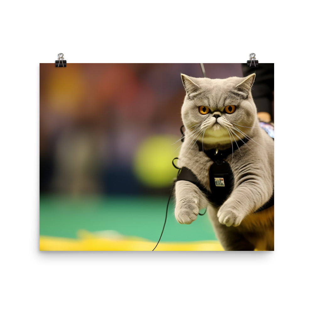 Exotic Shorthair Referee Photo paper poster - PosterfyAI.com