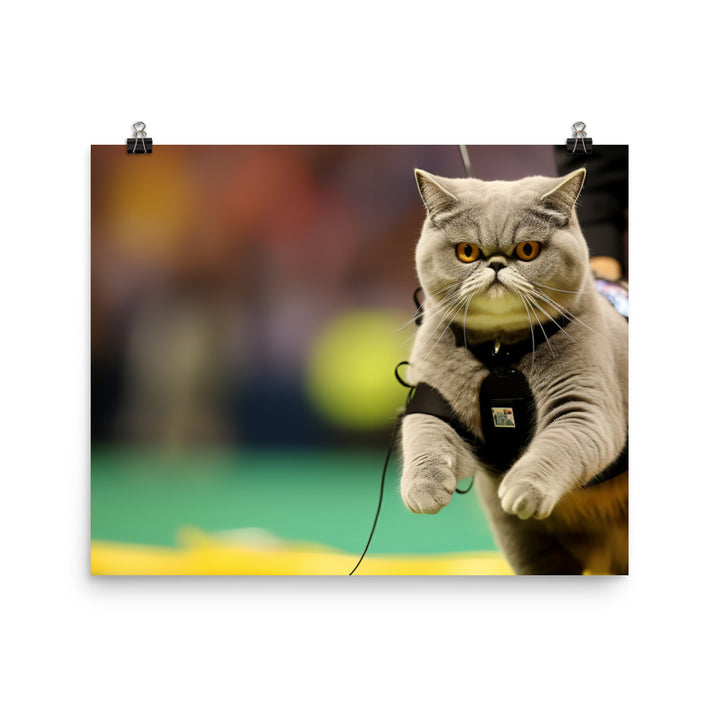 Exotic Shorthair Referee Photo paper poster - PosterfyAI.com